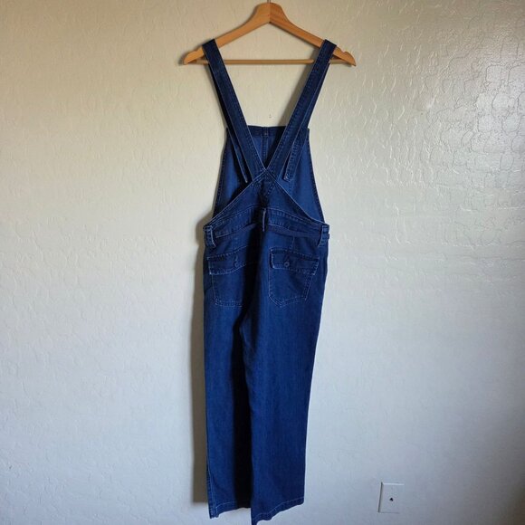 Lucky Brand Soft Utility Denim Overall Blue Indigo Size Women's Small Tie Waist - Picture 8 of 11
